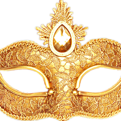 Winners - Masquerade Mask Gold Png (480x480), Png Download