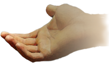 Knowing Jesus Accept Gods - Hand Of God Png (440x290), Png Download