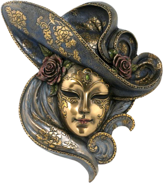 Tubes Masques - Page - Ornate Venetian Carnival Mask: Blank 150 Page Lined (600x660), Png Download