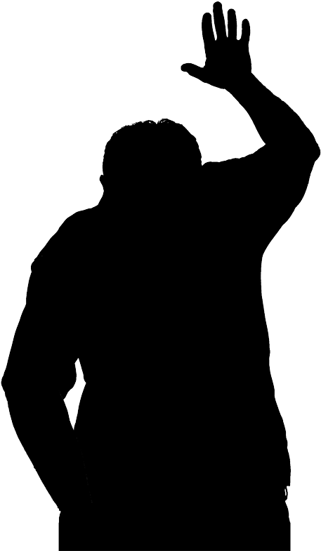 Bunny Silhouette (500x803), Png Download