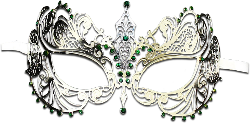 Silver Series Laser Cut Metal Venetian Pretty Masquerade - Masquerade Ball (1001x556), Png Download