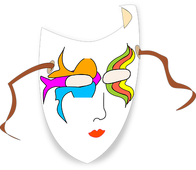 Mask Carneval Venetian Venice Festival Dec - Carnival (390x340), Png Download