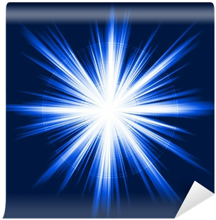 Blue Light, Star Burst, Abstract Lens Flare, Fireworks - Angels With Sacred Host (400x400), Png Download