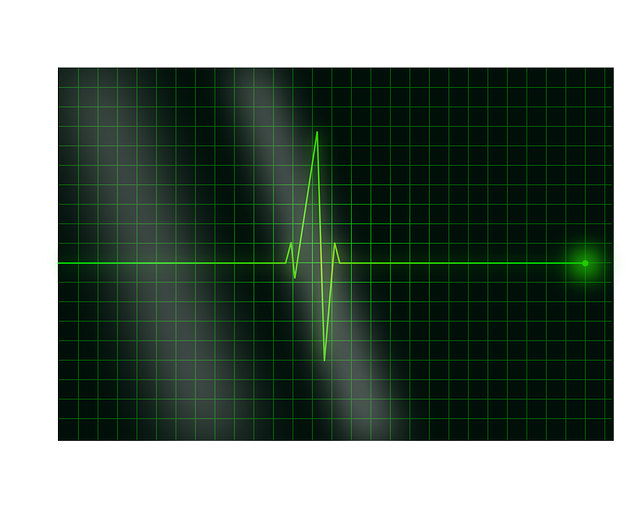 Heartbeat, Pulse, Heart, Signal, Ekg, Electrocardiogram - Green Heart Signal Png (640x515), Png Download
