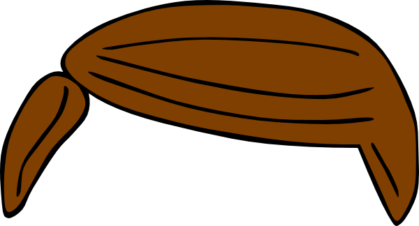 Banner Library Stock - Brown Hair Clip Art (600x324), Png Download