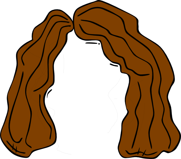 Royalty Free Library Wig Black And White Panda Free - Clipart Wig (600x526), Png Download