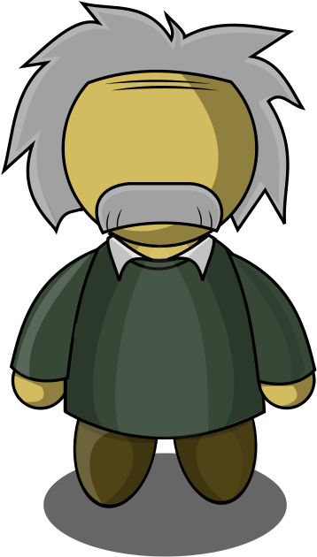 Ben Franklin Clipart - Albert Einstein Cartoon Hair (358x630), Png Download