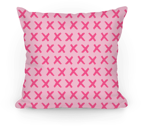 Pink Criss Cross Pattern Pillow - Throw Pillow (484x484), Png Download