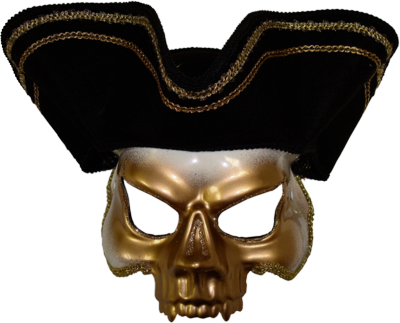 Pirate Masquerade Mask - Pirate Mask (400x323), Png Download