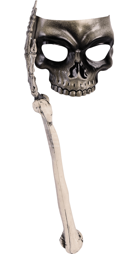 Bones Of Venice Masquerade Mask - Forum Novelties Skull Mask With Bone Handle 77734 (850x850), Png Download