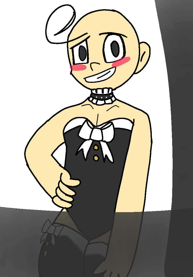 Cursed I Regret Drawing Baldi In A Playboy Bunny Outfit~mod - Cartoon (759x1085), Png Download