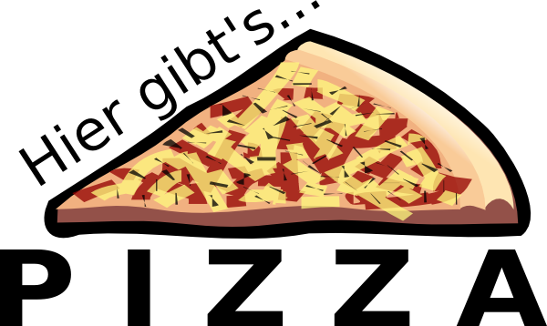 Download 50 Pizza Food Clipart Images Free - Pizza Slice Clip Art (600x358), Png Download