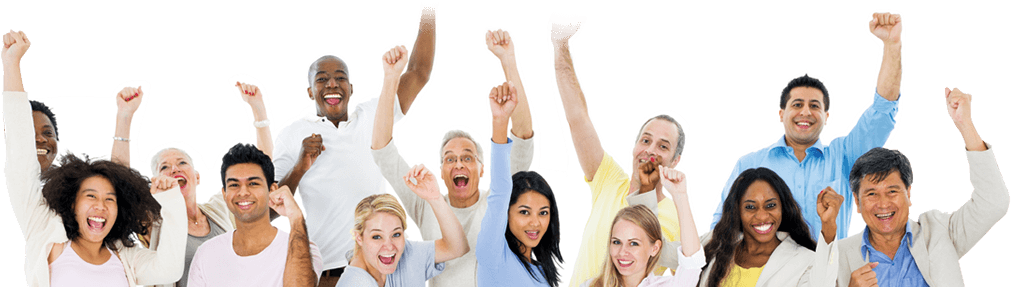 Waszupp Global Image Black And White - People Fans (1011x287), Png Download