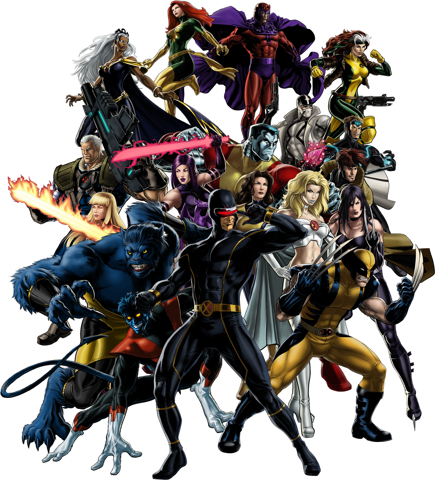 Bbdb X-men - Avengers Alliance X Men (1430x1575), Png Download