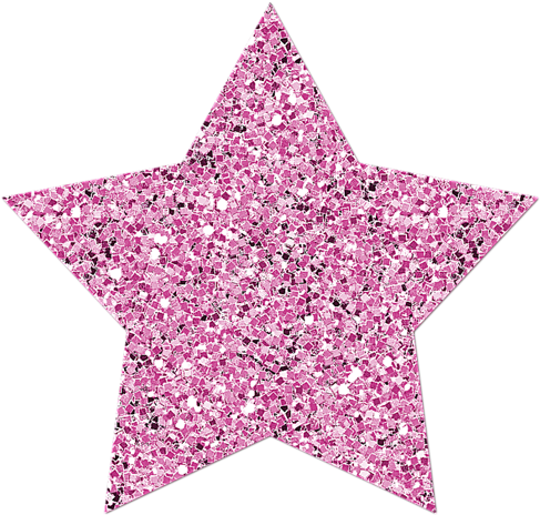 Glitter Star Png - Pink Glitter Star Png (500x477), Png Download