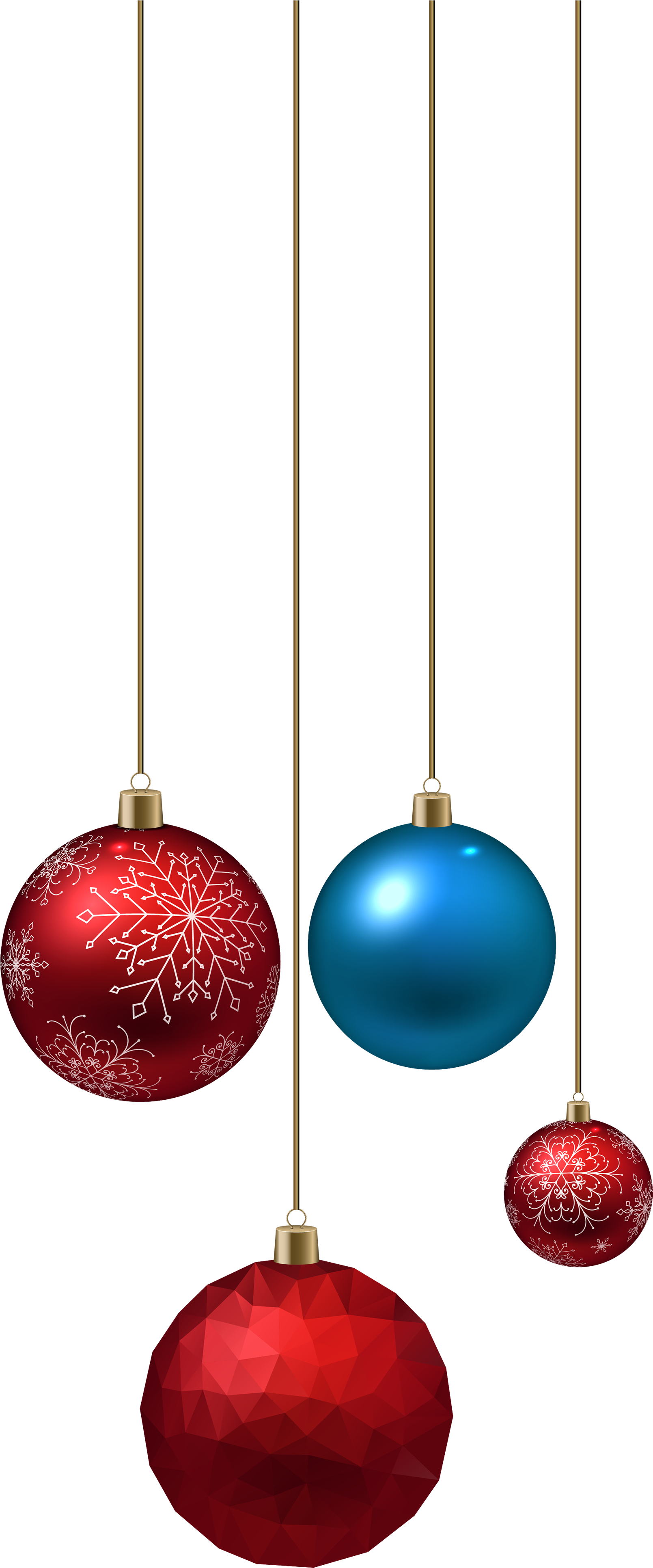 Boarder Red Christmas Ornaments Png Clipart Stock - Real Christmas Ball Png (1698x4000), Png Download