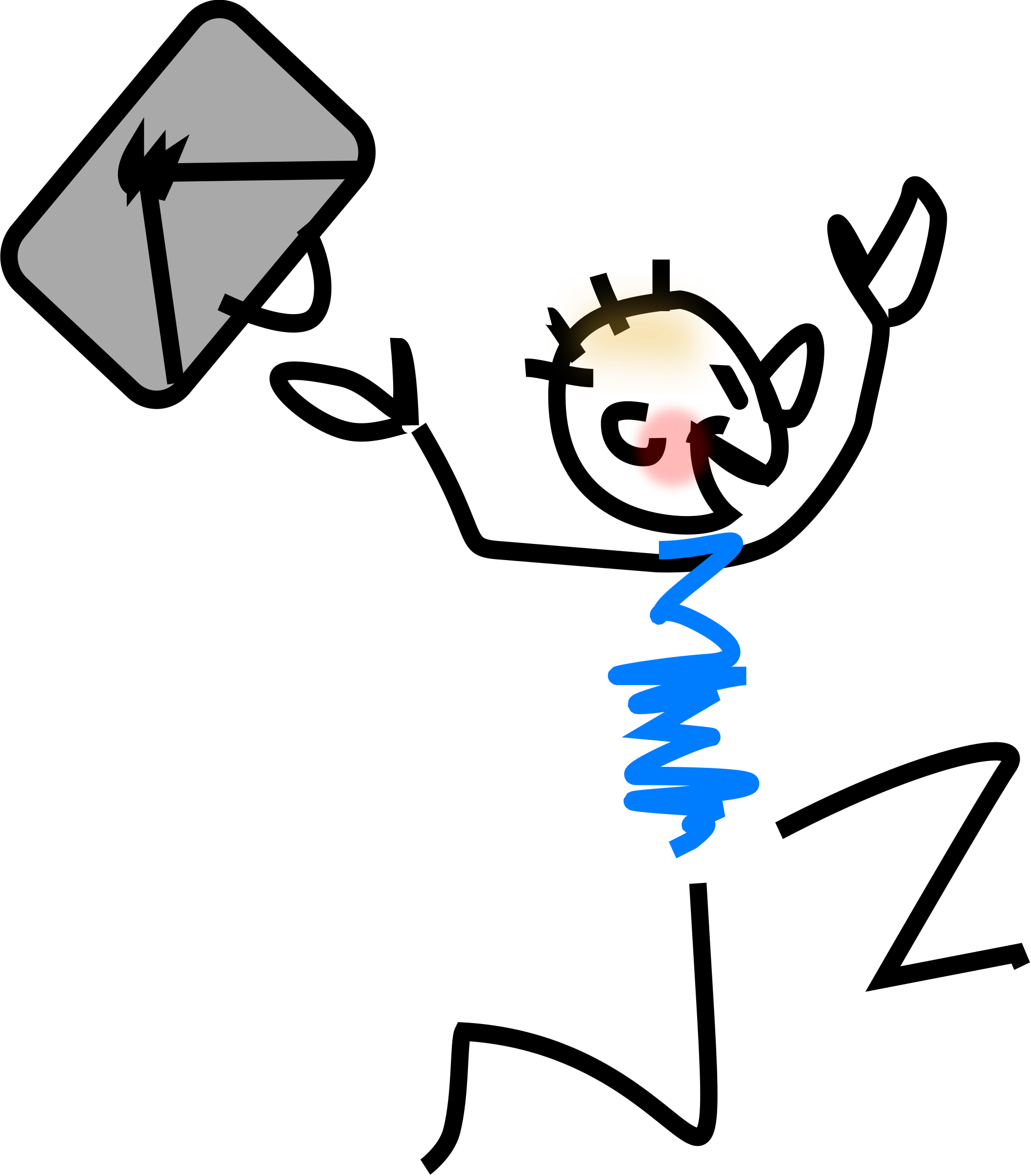 Clipart - Happy Person Clipart Png (2106x2400), Png Download