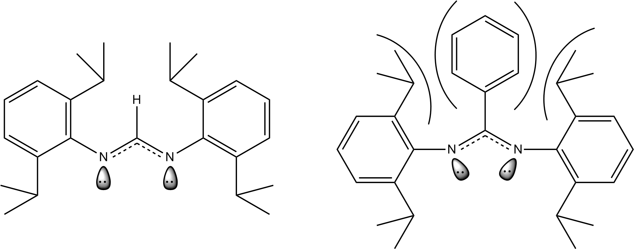 Bidentate Ligand Steric Effects - Quintuple Bond (2086x831), Png Download