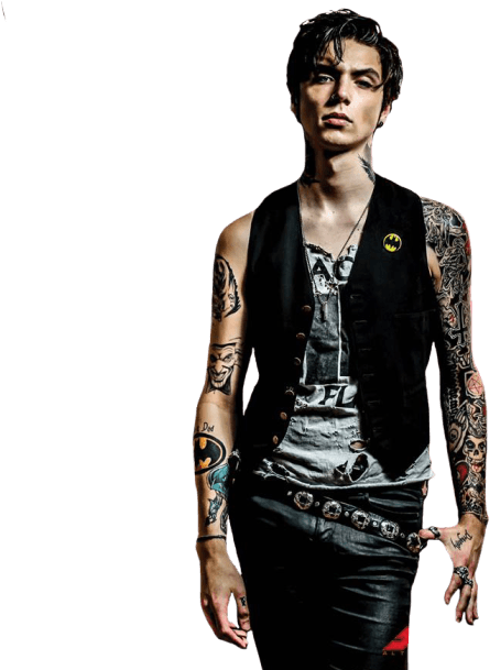 Andy Biersack Standing - Andy Biersack Png (500x608), Png Download