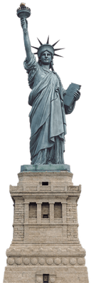 Figurine Clipart Png Transparent Background - Statue Of Liberty Transparent Png (400x400), Png Download