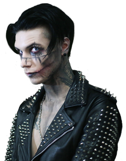 Andy Biersack Transparent - Black Veil Brides 2009 (548x533), Png Download