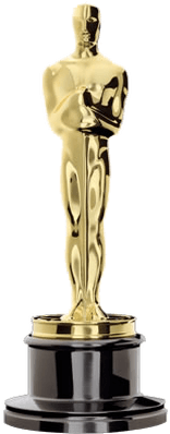 Png Black And White Stock Academy Award Clipart - Oscar Award Transparent Background (400x400), Png Download