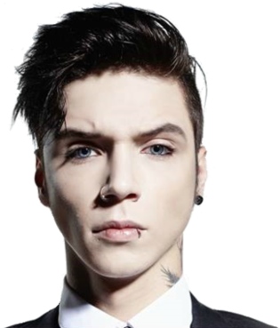 Bvb, Black Veil Brides, And Andy Biersack Image - Andy Biersack (500x386), Png Download