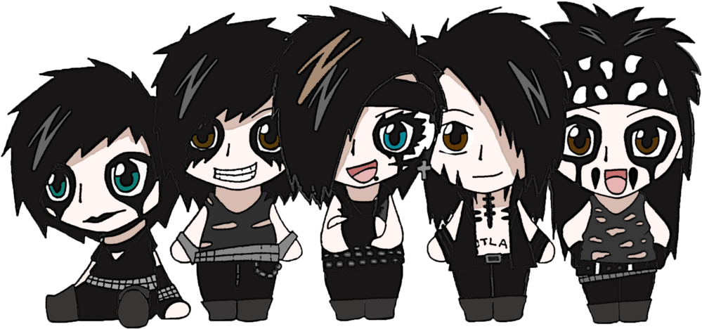 Pix For > Black Veil Brides Anime - Png Black Veil Brides (1024x521), Png Download