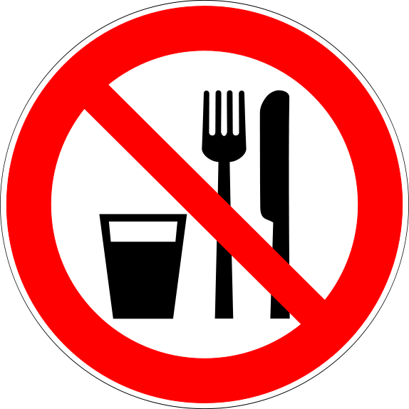 Finale Science Safety Lab Poster - Eating Or Drinking Sign (574x574), Png Download