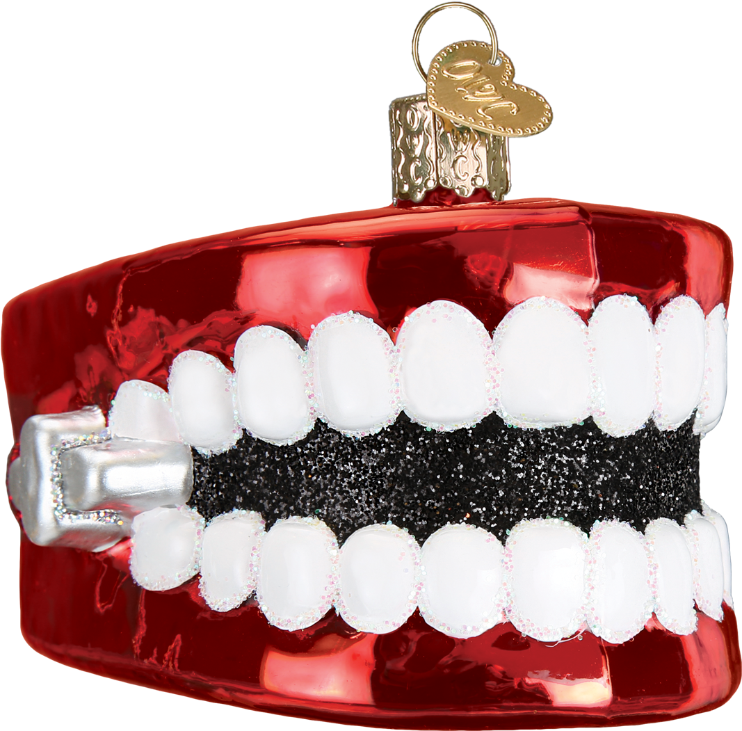 Wind Up Teeth Christmas Ornament - Tooth Christmas Ornaments (1200x1200), Png Download