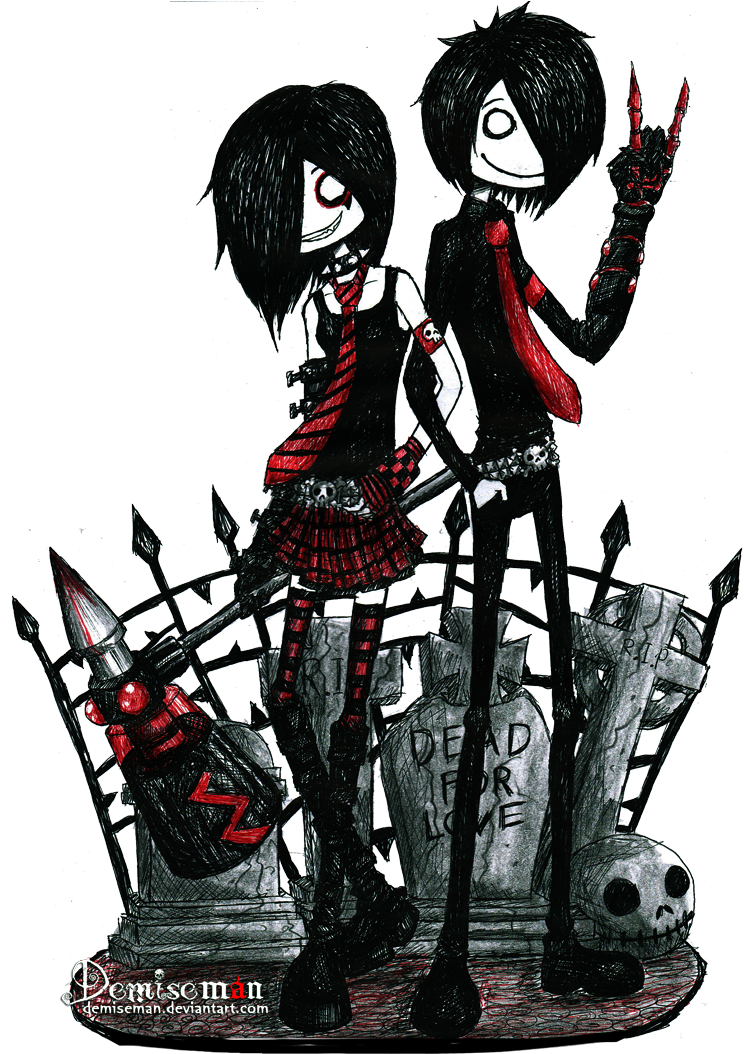 Gabby And Me By Demiseman - Emo Deviantart (743x1061), Png Download
