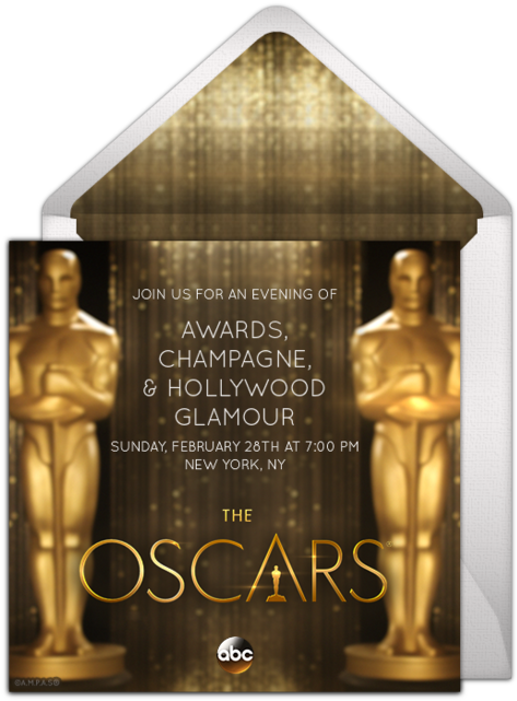 Customizable, Free Oscars Statuette Online Invitations - Statue (650x650), Png Download