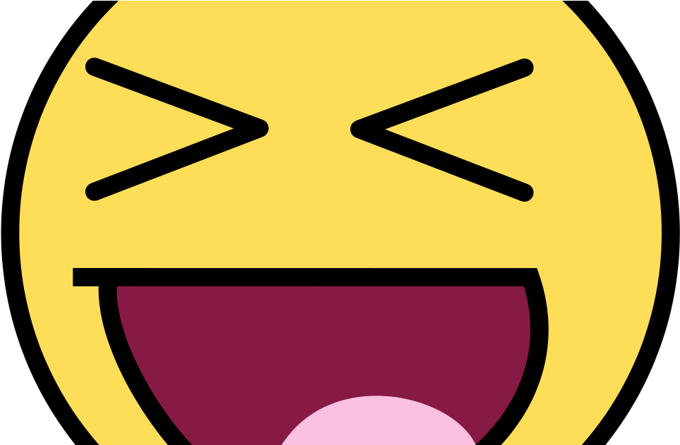 Happy Face Big Eyes (1000x630), Png Download