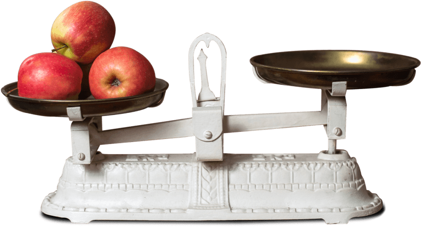 Free Png Weight Scale And Apple Png Images Transparent - Apple On Weight Scale (850x476), Png Download