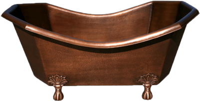 Copper Bath Tub - Bathtub (400x400), Png Download