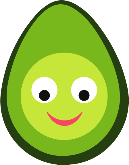 Smile Avocado - Avocado (618x618), Png Download