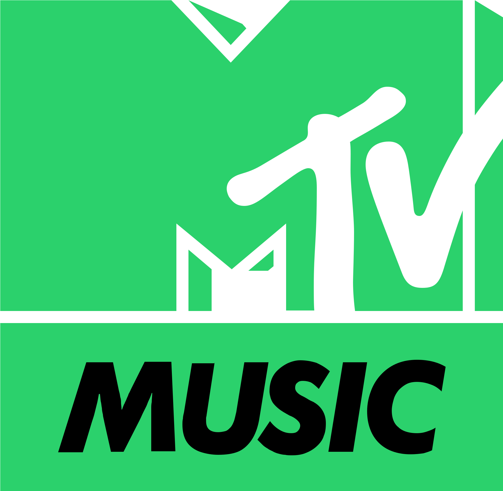 Open - Mtv Music Logo (2000x1960), Png Download
