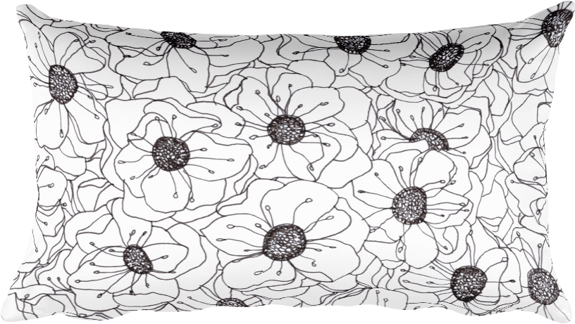 How To Draw A Flower Pattern In 8 Easy Steps - Drawing (1000x1000), Png Download