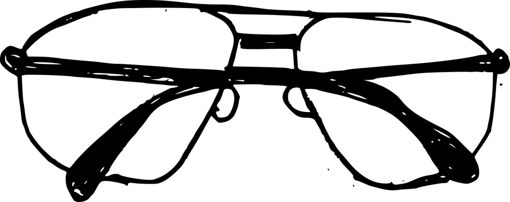 Png File Size - Glasses Drawing (1024x406), Png Download