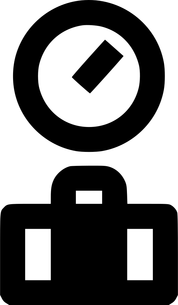 Luggage Weight Scale - Circle (572x980), Png Download