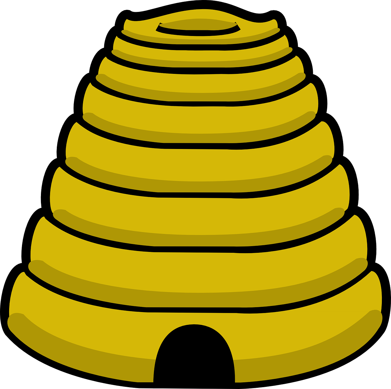 Beehive - Clipart Beehive (700x694), Png Download