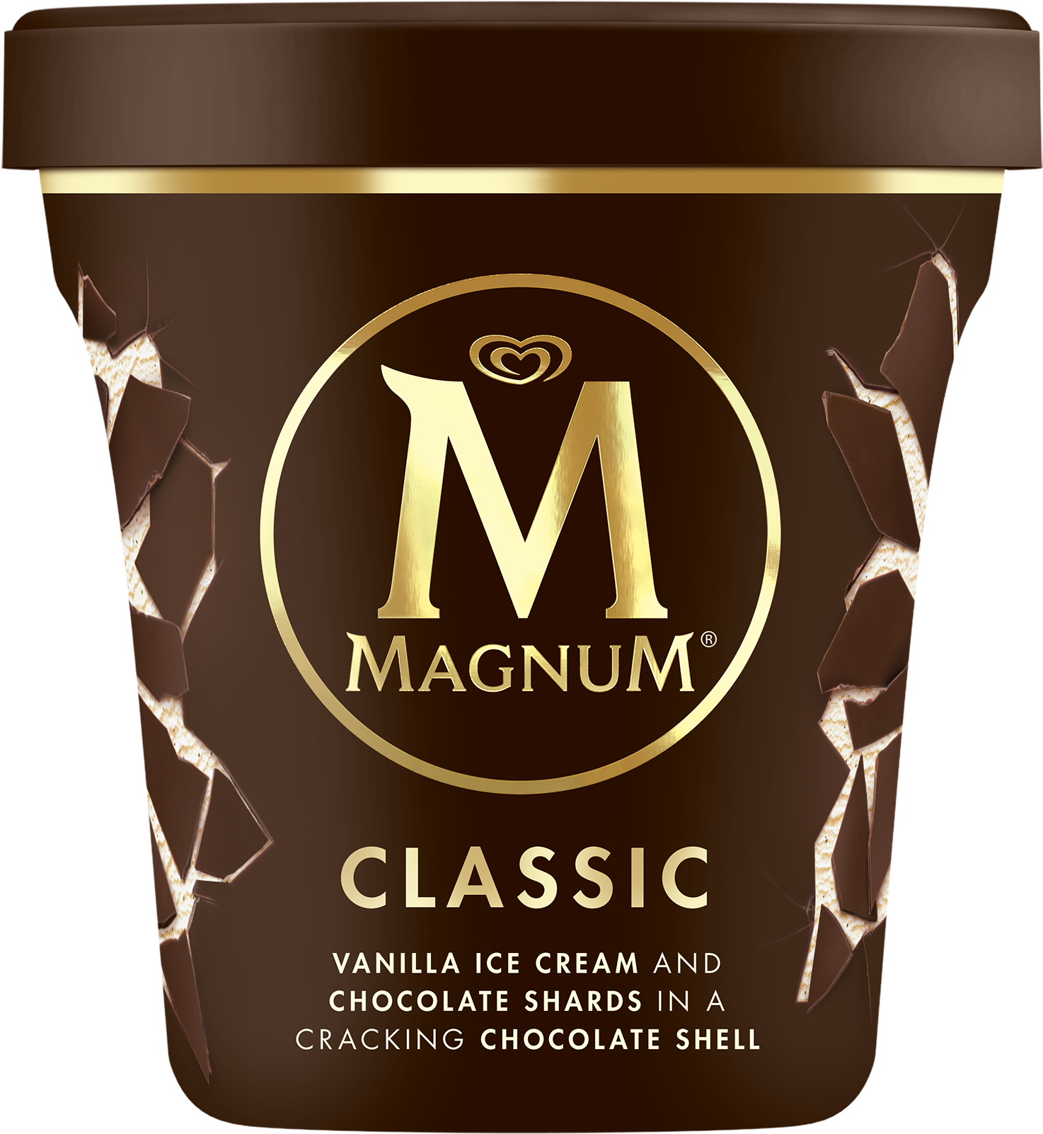 Magnum White Tub 440ml - Magnum Tub Ice Cream Almond 440ml (2365x2365), Png Download