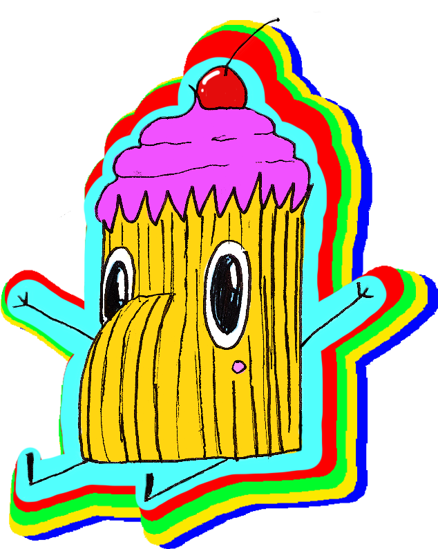 Joo Bun Neon1 Vag Turkey Cupcake - Cupcake (1634x2294), Png Download