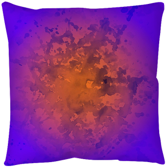 Watercolor Splashes Blots And Blobs Floor Pillow • - Cushion (400x400), Png Download