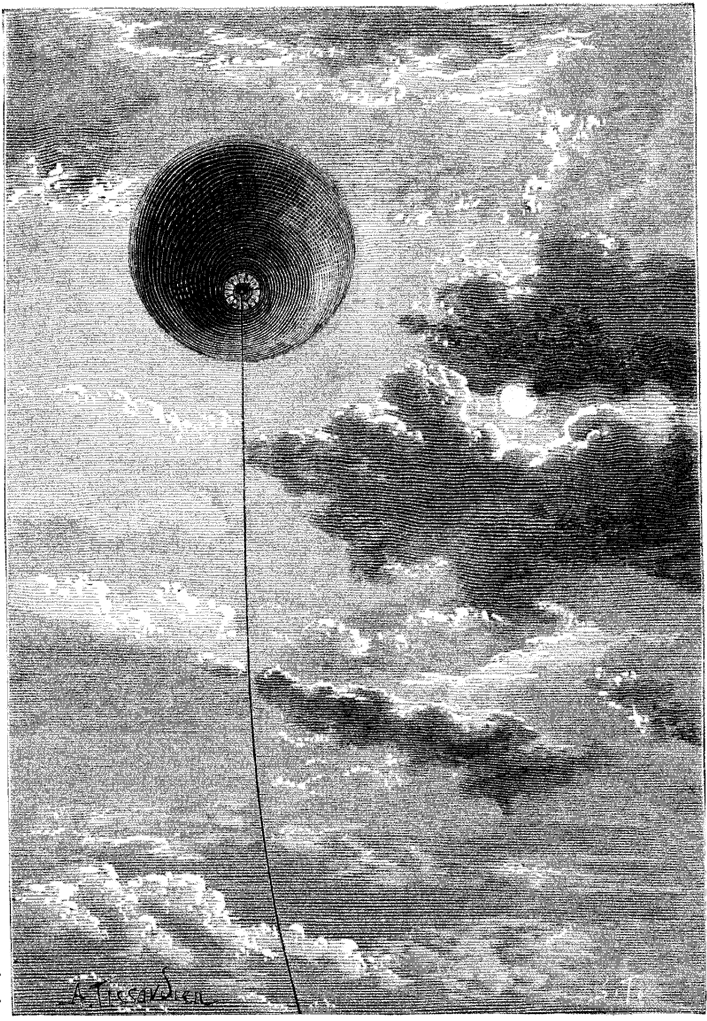 File - La Nature - 1878 - S2 - P385- Ballon Giffard (1433x2068), Png Download