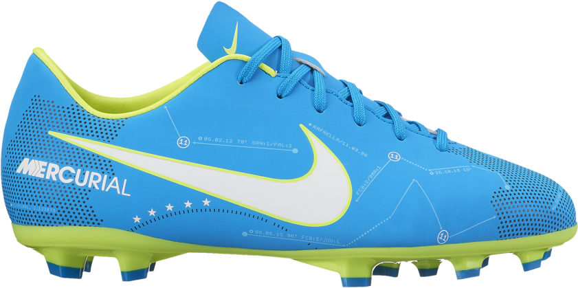 Nike Kids' Jr Mercurial Victory Vi Neymar Jr Fg Firm - Nike Football Boots Blue (840x840), Png Download