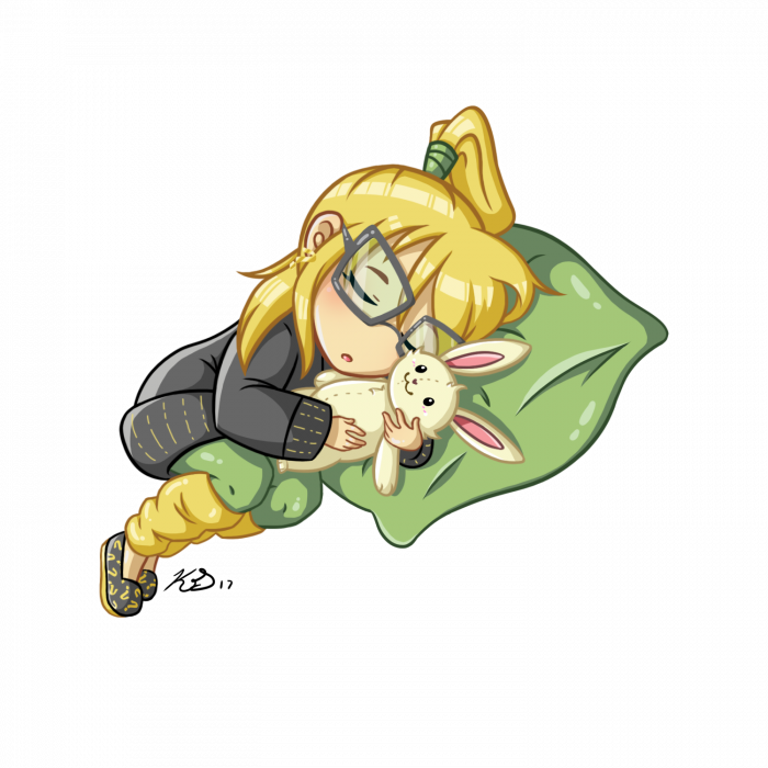 Chibi Anime Character Drawing - Spiral (700x700), Png Download