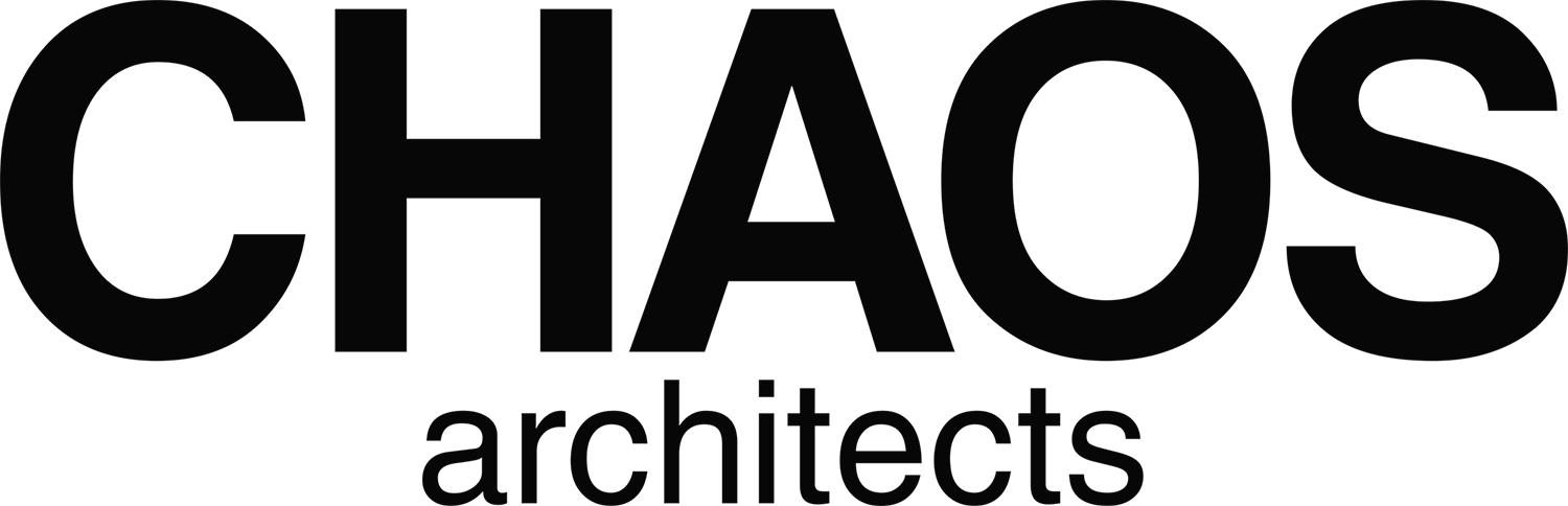There's More To Design - Chaos Architects Logo (1500x484), Png Download