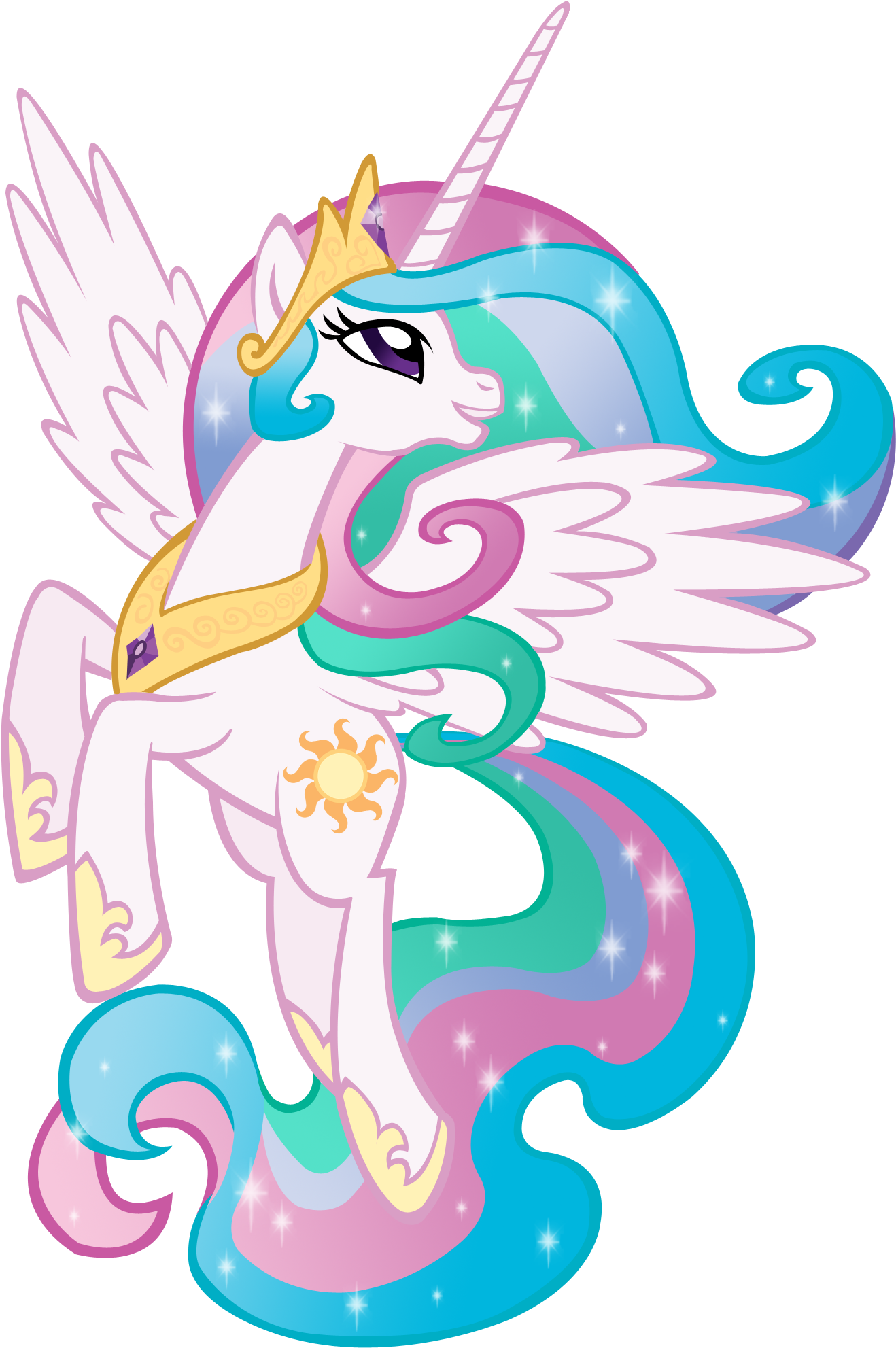 My Little Pony Princess Celestia Png - Da Celestia Princess Mlp (1318x1983), Png Download