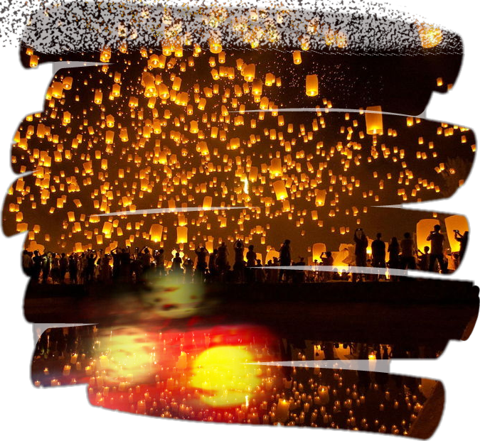 Thousand Little Lightbulbs By Simon Banks (675x621), Png Download